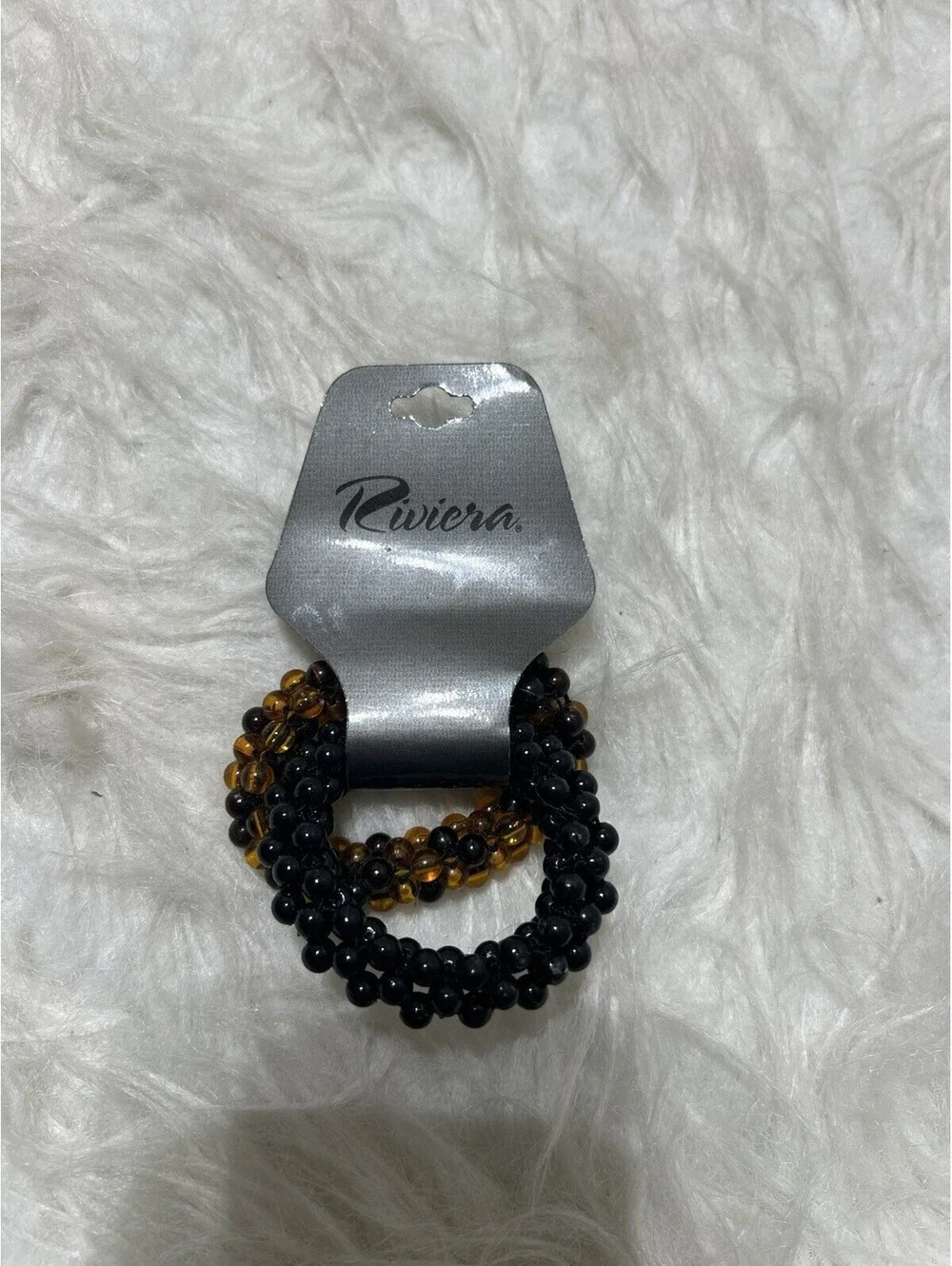 2 Riviera Beaded Hair Ties